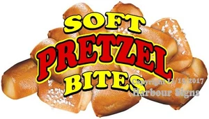 Calcomanía de concesión de camión de comida para camión de comida con mordeduras de pretzel suave (elige tu talla) - Imagen 1 de 3