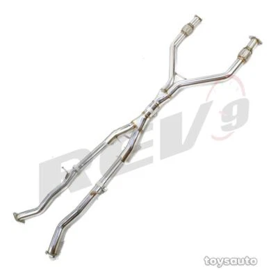 Rev9 Stainless Catback Y Pipe Exhaust *No muffler* for 3.0T Q60 17-22, Q50 16-23 - Image 1 of 4