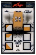 2021-22 Leaf Pearl Multi-Sport Black 1/1 Patch Kobe Bryant Los Angeles Lakers