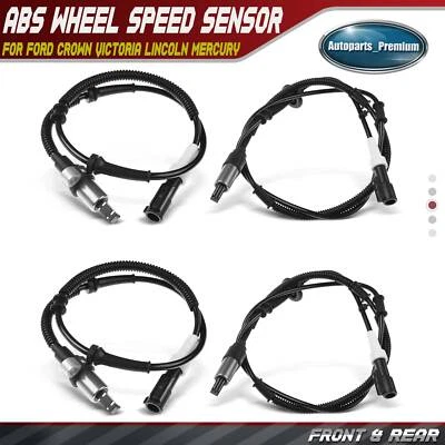 4x Front & Rear ABS Wheel Speed Sensor for Ford Crown Victoria Lincoln Mercury - Image 1 of 4