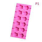 1Pc Silicone Lolly Mold Set with 12pcs Lolly Sucker Sticks Candy Mold BII