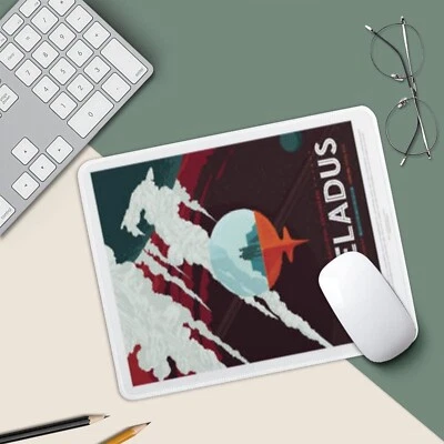 Enceladus Memory Map Keyboard Mice Mat Desk Pad Game Playmat 9.8x11.8inch - image 1 of 4