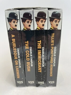 Charlie Chaplin: “Comic Classics From The Past” VHS 4 Tape Box Set NEW SEALED - Image 1 of 4
