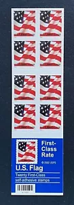 US Stamps, Scott #3624 2002 USA Flag Booklet Pane of 20 XF/Superb Mint - Picture 1 of 2