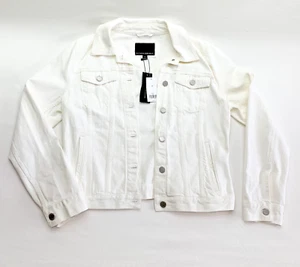 Chaqueta de Camionero Banana Republic Denim Extra Grande M Blanca Nueva Con Etiquetas - Imagen 1 de 6