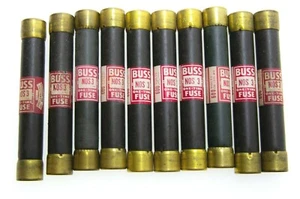 [Lot of 10] Buss NOS-3 K5 One-Time Fuse NOS3 3 Amp Bussmann - Picture 1 of 1
