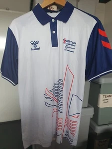 Team Gb British Canoeing Training Polo Tshirt Mens White Size Medium Bnwot - Picture 1 of 5