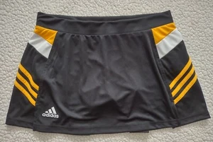 NWT Adidas Climalite black yellow white athletic skort ladies size Medium - Picture 1 of 7