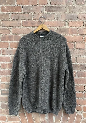 Vintage Barneys NY Men's Sweater, Gray/Khaki Melange, Sz Large, Italy - Image 1 of 4