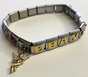PULSERA DE MODA CON 19 ESLABONES 9MM Acero Inoxidable Italiano CIAO - Imagen 1 de 1