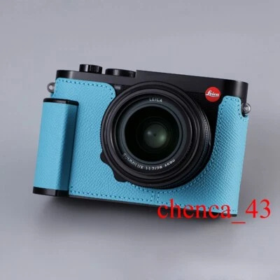 Handmade Half Case for Leica Q3 Leather Metal Insert Camera Retro Cover Milicase - Image 1 of 4