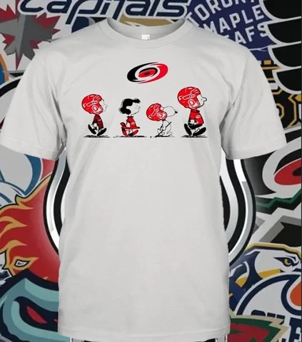 Carolina Hurricanes Peanuts characters Shirt Gift For Men Women S-3XL Cover