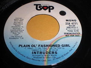 Intruders - Plain Ol' Fashioned Girl (Mono) / (Stereo) 45 - Soul - Picture 1 of 1