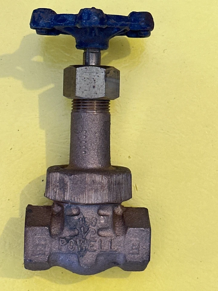 1/2" BRONZE  150# THREADED RISING-STEM POWELL GATE VALVE  (FIG.2714) - Image 1 of 4
