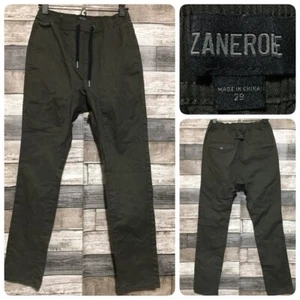Pantalones de chándal chinos Zanerobe para hombre 29 verde militar con cordón (entrepierna 27,5) elásticos J1 - Imagen 1 de 9