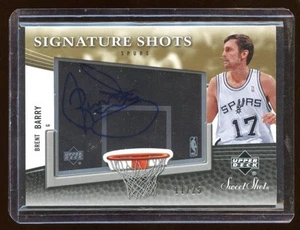 2006-07 UD BRENT BARRY SIGNATURE SHOTS AUTO GOLD #D /25 AUTOGRAPH RARE SPURS ! - Picture 1 of 1