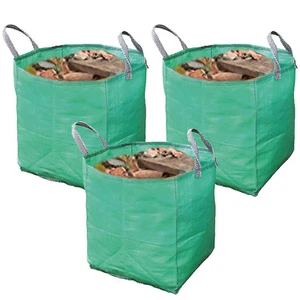 Builders tejido contenedor de trabajo reutilizable bolsas de desechos bolsas de escombros de alta resistencia 120L x 3 - Imagen 1 de 3