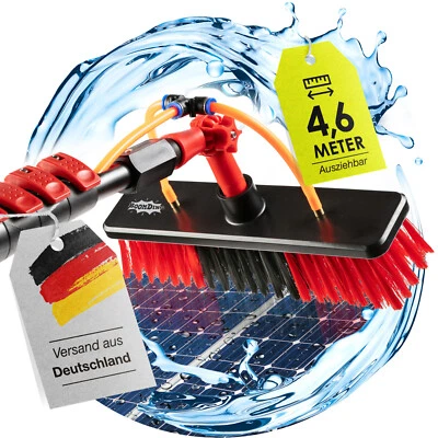 Teleskopstange mit Wasseranschluss 4,6 Meter Reinigung Photovoltaik Terrrasse - Bild 1 von 4