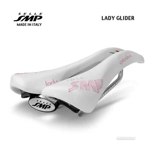 NEW Selle SMP LADY GLIDER Womens Saddle : WHITE - MADE IN iTALY! - Picture 1 of 2