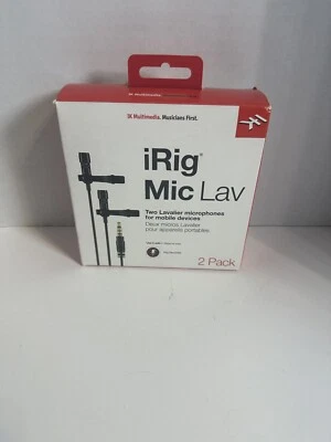 IK Multimedia iRig Mic Lav Condenser Microphone for iPhone iPad Touch Android. - Image 1 of 3