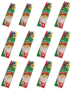 36 Stück - Weihnachten Santa Xmas Buntstifte - 4 verschiedene Farben Buntstifte p/Box Goodie - Bild 1 von 7