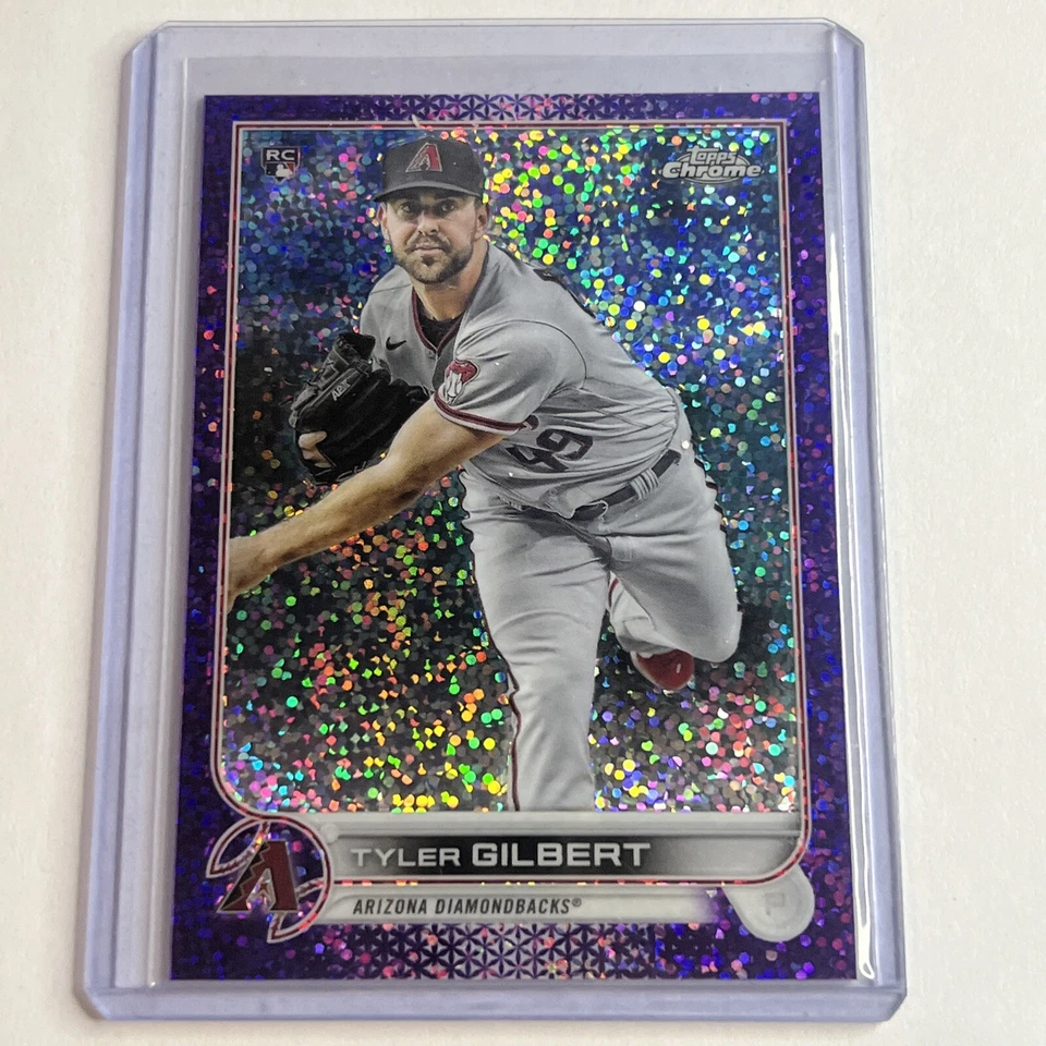 2022 Topps Chrome Tyler Gilbert RC Purple Speckle Refractor #’d 125/299 MINT! - Image 1 of 3