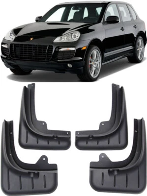 Genuine Front & Rear Splash Guards Mud Flaps FOR 2007-2010 PORSCHE CAYENNE - Image 1 of 4