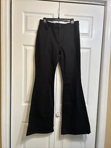 NWT Antonio Melani Veronica Mid Rise Super Flare Leg Jeans Size 30 Black - Picture 1 of 12