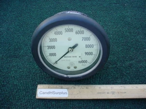 Acco/helicoid pressure gauge 0-10,000 psi 4 1/2" back port - Picture 1 of 6