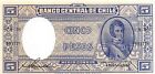 Chile 5 Pesos nd. 1958 Serie C 9 unzirkulierte Banknote CGO