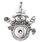 Fit Ginger Snap pendant SILVER plated 18/20mm Snap pendant without chain GJP8054