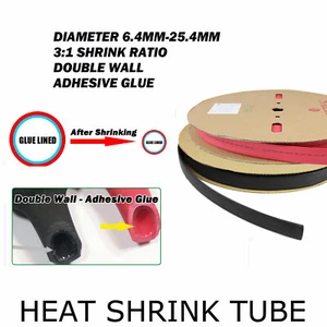 Marine Heat Shrink Tubing 3:1 Shrink Wrap Sleeving Waterproof Sealed Insulation - Picture 1 of 27
