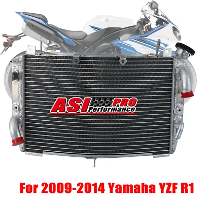 Aluminum Cooling Radiator fits Yamaha R1 YZF R1 2009 2010 2011 2012 2013 2014 US - Image 1 of 4