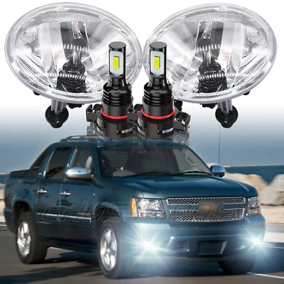 for Chevrolet Tahoe 2007-2014 Fog Lights Bumper Lamps Clear Lens Replace - Image 1 of 4