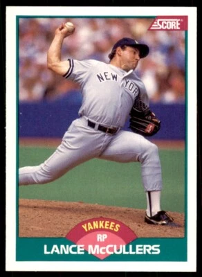 1989 Score Rookie & Traded- Lance McCullers New York Yankees #63T - Image 1 of 2