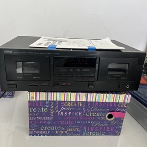 Yamaha Lettore Cassette Doppio Lettore Registratore KX-W392+ Manuale - Testato e Funzionante - Foto 1 di 9