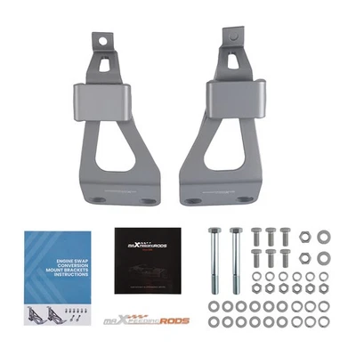 Engine Mount Bracket Set for 1963-1972 Chevy C10 GMC Truck Small Block V8 - Image 1 of 4