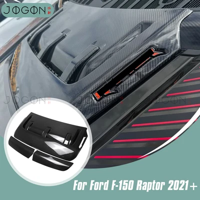 Dry Carbon Front Hood Vent Scoop Panel Trim For Ford F150 F-150 Raptor 2021-2025 - Image 1 of 4