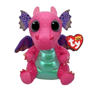 Ty Beanie Boos T37361 Spitfire the Pink Draak met grote en glinsterende ogen, he - Picture 1 of 8