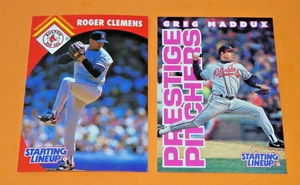 1996 Starting Lineup Cards - Prestige Pitchers - Greg Maddux, '95 Clemens kenner - Picture 1 of 2