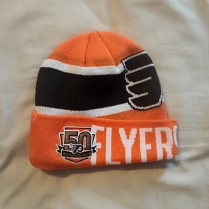 Philadelphia Flyers Knit Cap 50th Anniversary Patch  - Picture 1 of 2