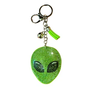 Popfizzy Alien Keychains for Women and Girls, Bedazzled Purse Charm, Bling... - Picture 1 of 9
