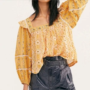 NWT Free People Mostly Meadow Blouse - Picture 1 of 7