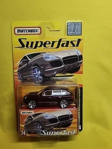 2005 Matchbox Superfast Porsche Cayenne Turbo #74 - Metallic Red Neu in OVP 🔥H - Bild 1 von 23