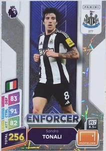 Panini Adrenalyn XL Plus 2025 Sandro Tonali #277 Enforcer Foil Shield Newcastle - Picture 1 of 2