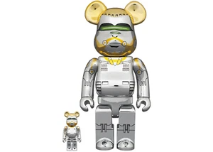 Medicom X Hajime Sorayama X The Weeknd 2G Exclusive 100% & 400% Bearbrick Set - Picture 1 of 5