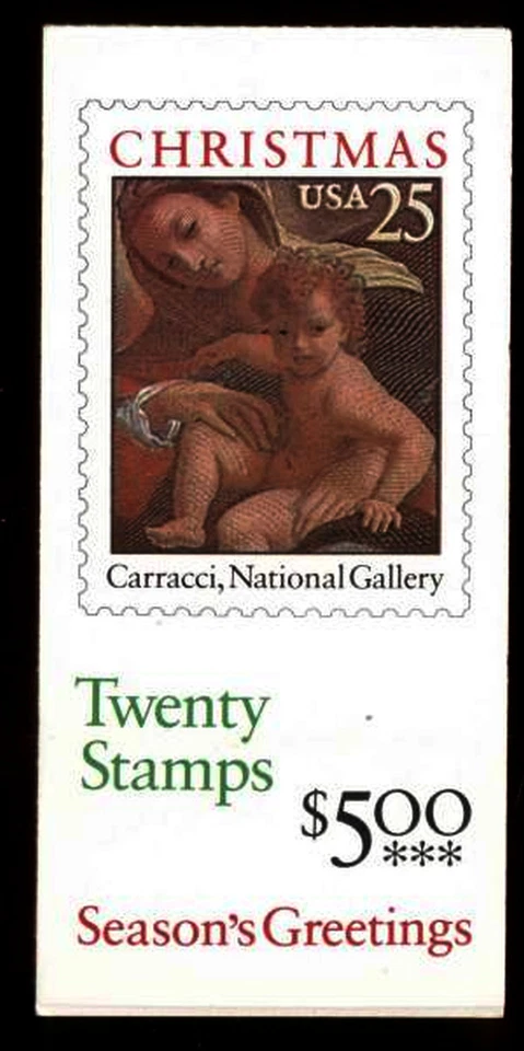 1989 BK167 Christmas Madonn (2 panes Sc 2427a) mint booklet plate number  1 - Image 1 of 2