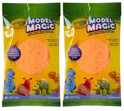 Crayola Model Magic, Neon Red, Modeling Clay Alternative, Art Projects Pack of 2 - Image 1 of 4