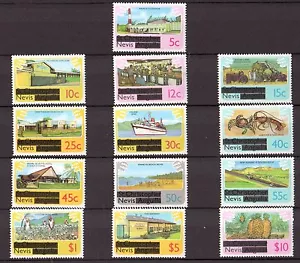 NEVIS # 100 -112 MNH ISLAND SEPARATION OVERPRINT SET MNH (102) - Picture 1 of 1