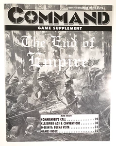 Command Magazine Game Supplement #46 The End of Empire (1997) Unpunched War Game - Picture 1 of 6